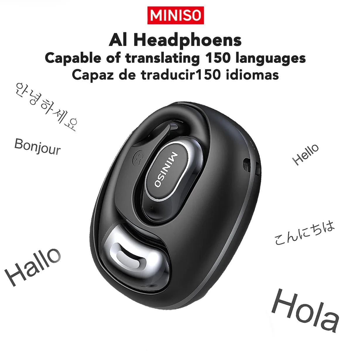 MINISO MS156 Bluetooth AI Earphones OWS Sports Headphones Music Stere HD Bass Wireless Headphones Longlife Translator Earbuds