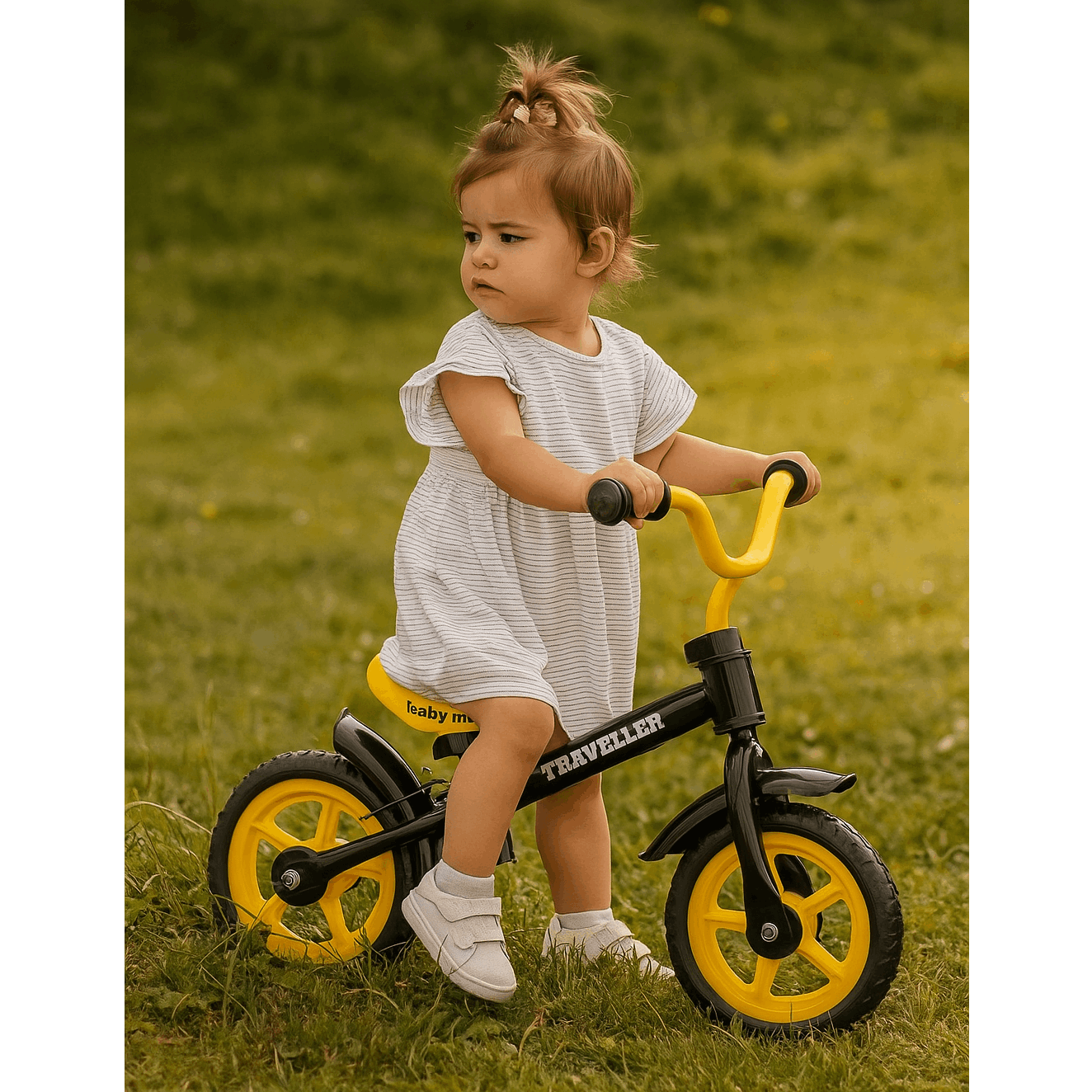 Baby Mix Traveller Balance Bike for Kids 3+ Years - Steel Frame Training Bike