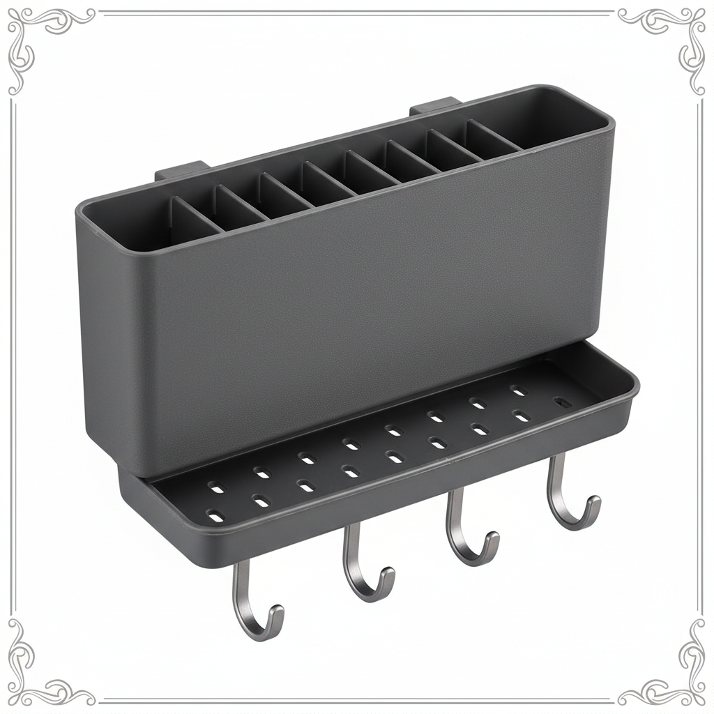 Dettaglio vassoio di scarico e ganci - Qualità premium