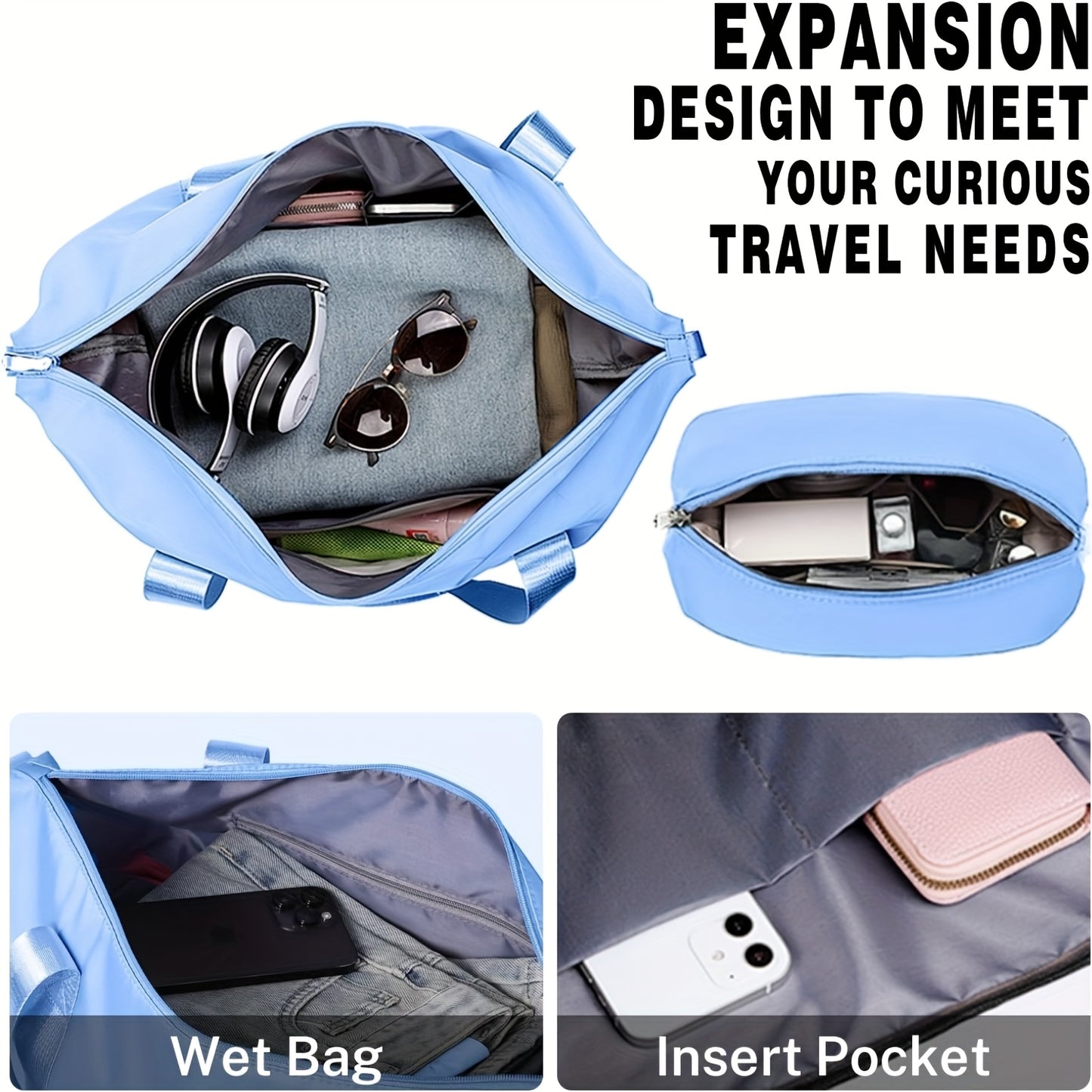 Set Valigie YSTYLE 5 Pezzi - Trolley ABS+PC con Ruote Silenziose e Lucchetto TSA