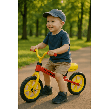 Baby Mix Traveller Balance Bike for Kids 3+ Years - Steel Frame Training Bike