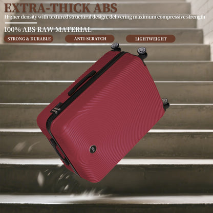 Set Valigie Rigide ABS YSTYLE 3/5 Pezzi con Lucchetto TSA e Ruote Silenziose 360° | 12-28 Pollici