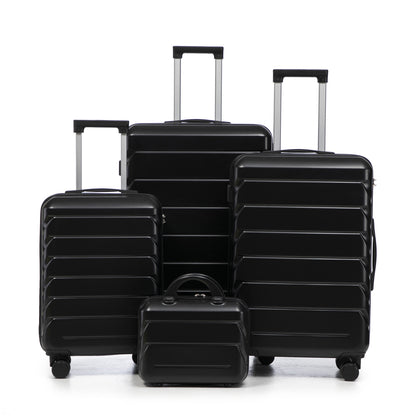 Set Valigie FAUMRTA 4 Pezzi - Trolley ABS Impermeabile con Beauty Case