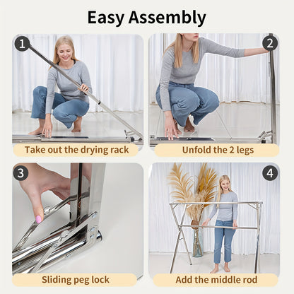 Stendibiancheria Pieghevole 160cm in Acciaio Inox - Senmeo