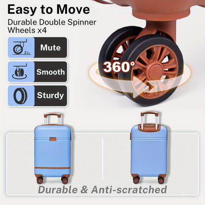 Set Valigie YSTYLE 5 Pezzi - Trolley ABS+PC con Ruote Silenziose e Lucchetto TSA