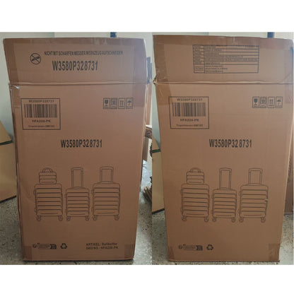 Set Valigie FAUMRTA 4 Pezzi - Trolley ABS Impermeabile con Beauty Case