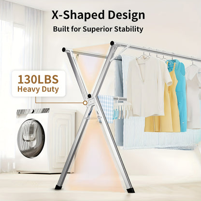 Stendibiancheria Pieghevole 160cm in Acciaio Inox - Senmeo