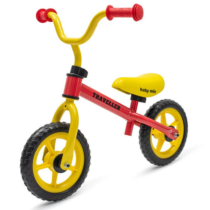 Baby Mix Traveller Balance Bike for Kids 3+ Years - Steel Frame Training Bike