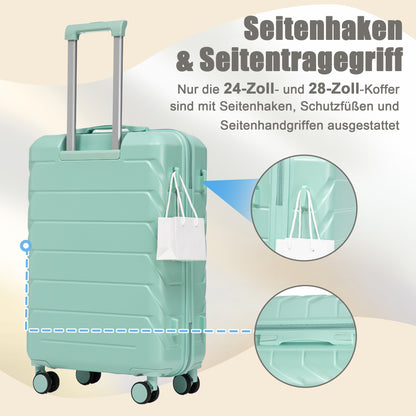 Set Valigie FAUMRTA 4 Pezzi - Trolley ABS Impermeabile con Beauty Case