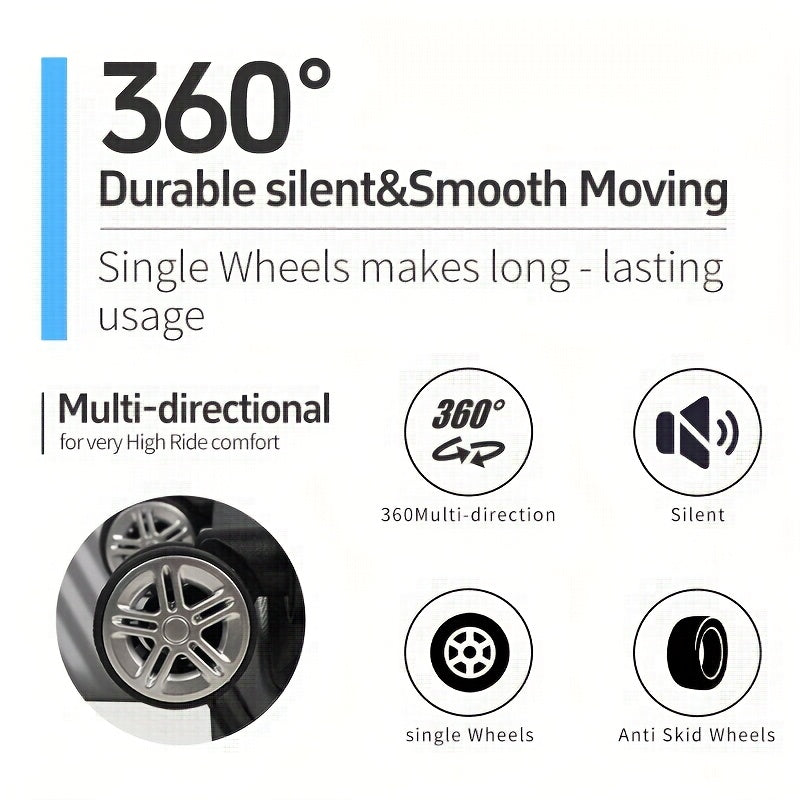 Set Valigie YSTYLE 5 Pezzi - Trolley Leggero con Ruote Silenziose e Lucchetto TSA