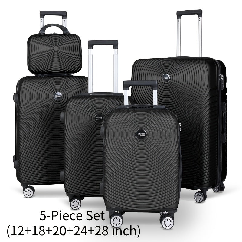 Set Valigie Rigide ABS YSTYLE 3/5 Pezzi con Lucchetto TSA e Ruote Silenziose 360° | 12-28 Pollici