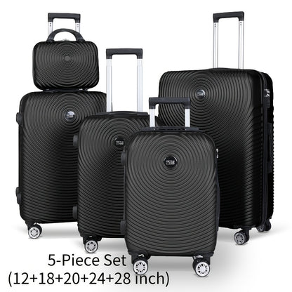 Set Valigie Rigide ABS YSTYLE 3/5 Pezzi con Lucchetto TSA e Ruote Silenziose 360° | 12-28 Pollici