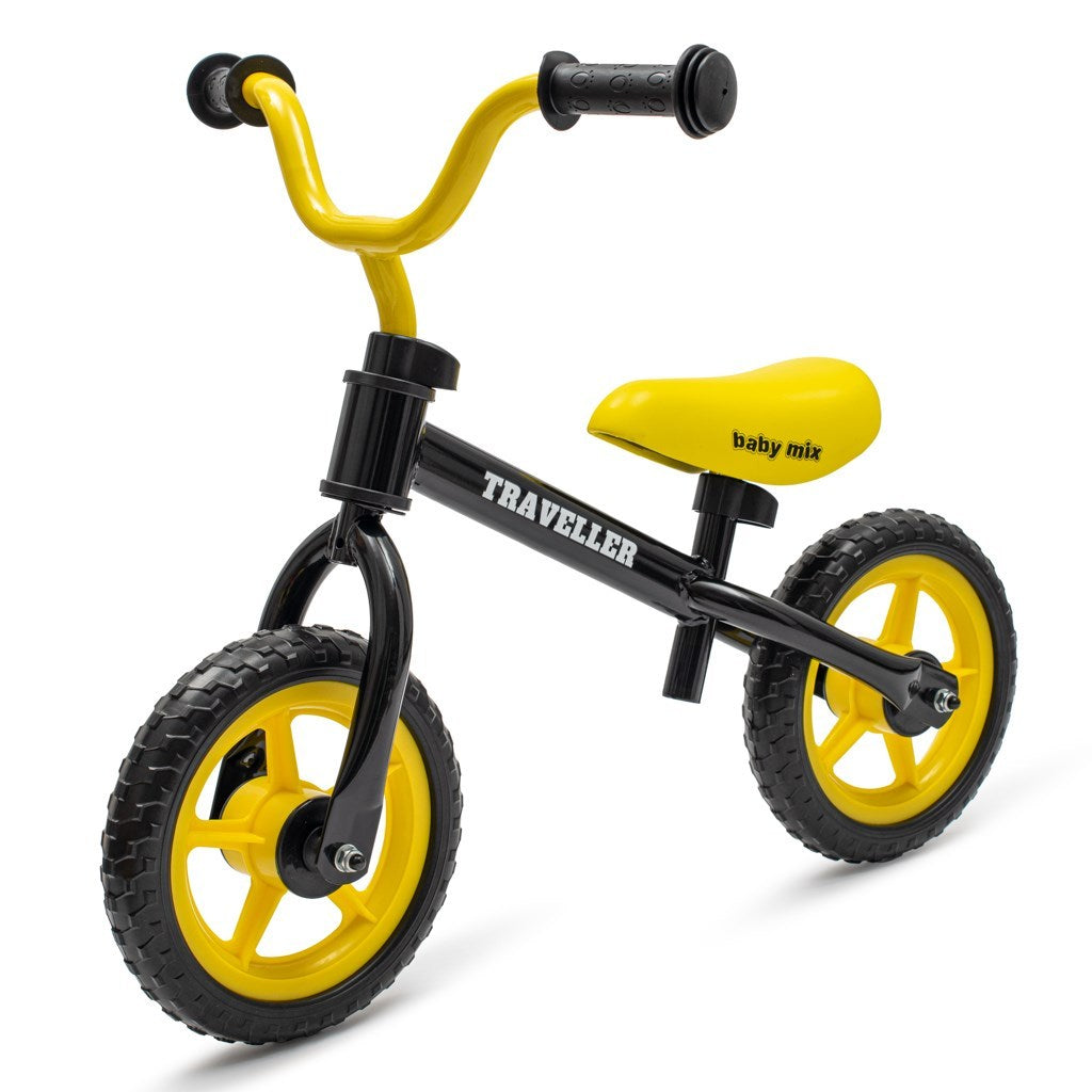 Baby Mix Traveller Balance Bike for Kids 3+ Years - Steel Frame Training Bike