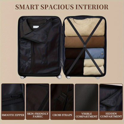 Set Valigie YSTYLE 3/5 Pezzi - Trolley ABS con Ruote Silenziose e Lucchetto TSA