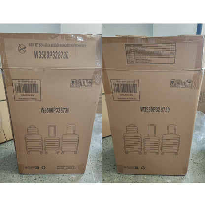 Set Valigie FAUMRTA 4 Pezzi - Trolley ABS Impermeabile con Beauty Case