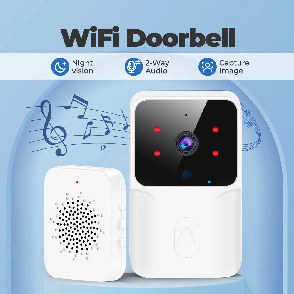 2026 Wireless Smart Video Doorbell, 2.4G WiFi Home Security Camera, 2-way Audio, Night Vision, Battery, Secure Home Monitoring