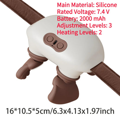 Collo Spalla Massaggiatore Tessuti profondi Shiatsu Schiena Macchina per massaggio cervicale Bionico Elettrico Riscaldato Alleviare l'affaticamento Rilassa i muscoli