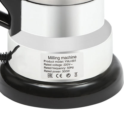 Macinacaffè Elettrico 300W, Macina Cereali e Spezie da 500ml con Cucchiaio e Spazzola, Base Antiscivolo per Casa e Snack Bar