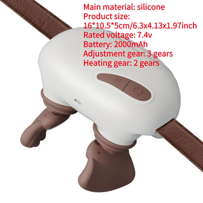 Collo Spalla Massaggiatore Tessuti profondi Shiatsu Schiena Macchina per massaggio cervicale Bionico Elettrico Riscaldato Alleviare l'affaticamento Rilassa i muscoli