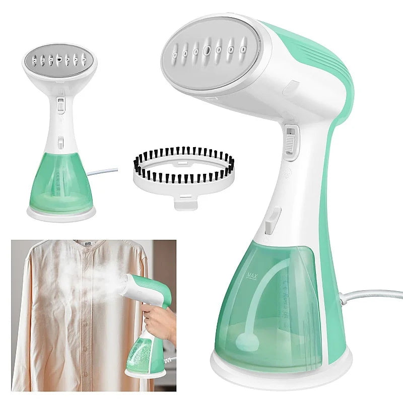 BRIEFNESS 2000W Handheld Steamer for Clothes, 30s Heat-up, Portable Garment Wrinkle Remover, Travel/Home Use, Fast Steam Iron