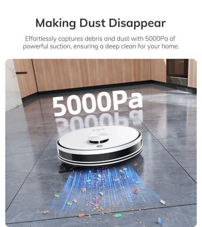 ILIFE A30 PRO 5000Pa Suction, Robot Vacuum and Mop Combo, Self emptying, 60 day capacity,  App/remote , 180 minute running time