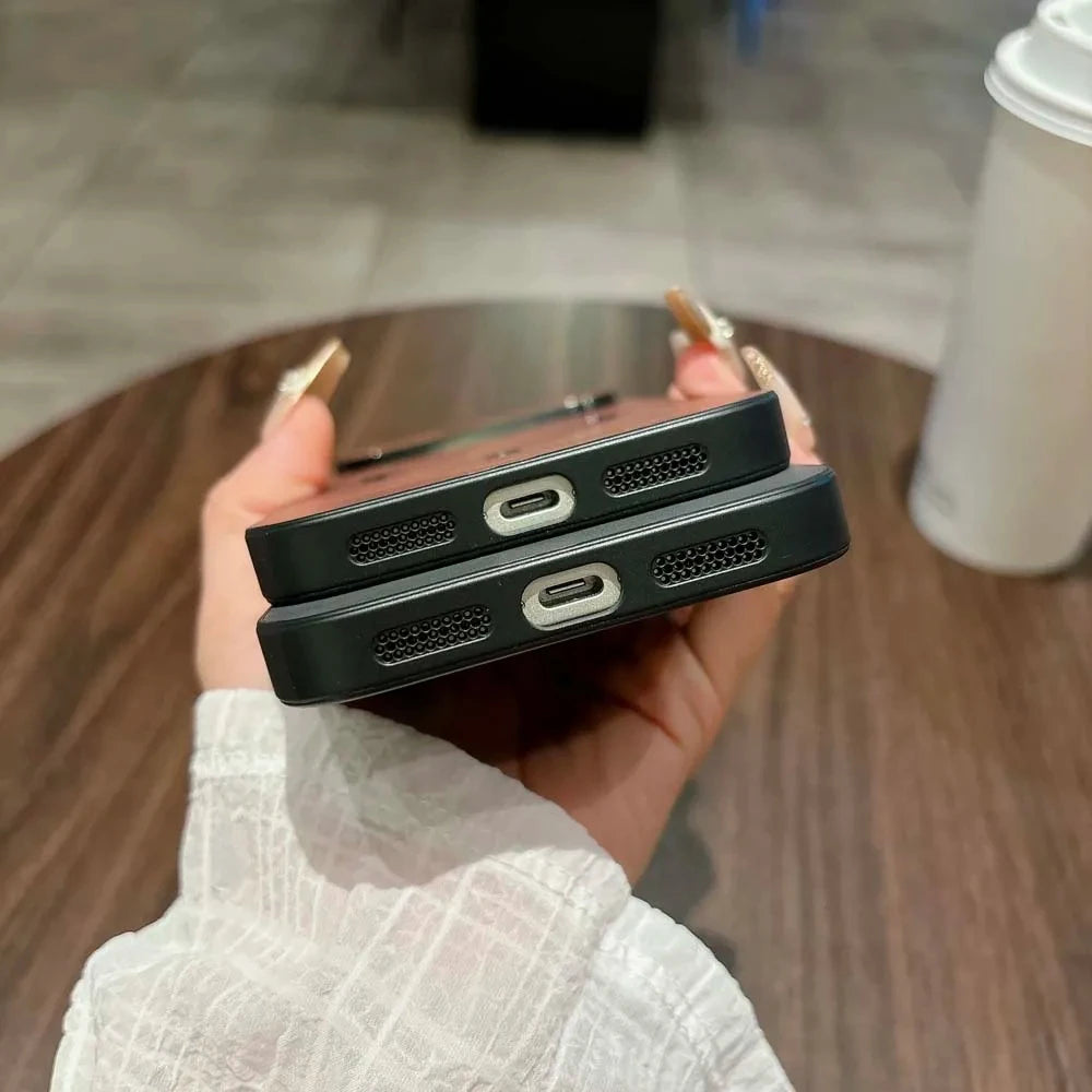 For Magsafe Leather Shockproof Phone Cases For iPhone 17 16 15 14 13 12 11 Pro Max 16e Plus Air Magnetic Wireless Charge Cover