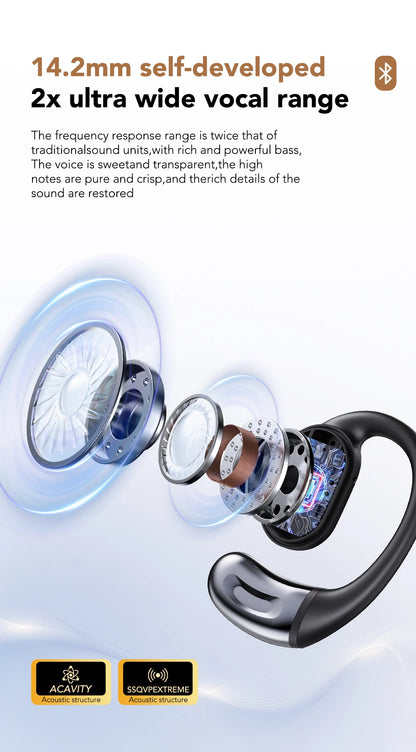 MINISO MS156 Bluetooth AI Earphones OWS Sports Headphones Music Stere HD Bass Wireless Headphones Longlife Translator Earbuds