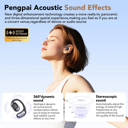 MINISO MS156 Bluetooth AI Earphones OWS Sports Headphones Music Stere HD Bass Wireless Headphones Longlife Translator Earbuds