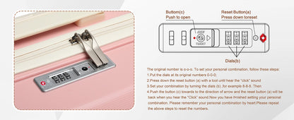 Joyway Set di valigie da viaggio, elegante set di valigie da viaggio a quadri, robusto e durevole, resistente ai graffi, lucchetto TSA, ruote girevoli