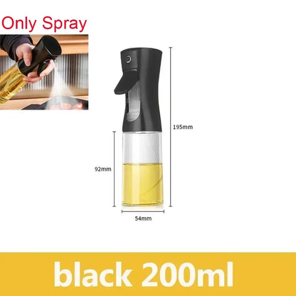 Multifunctional 2 in 1 Glass Oil Dispenser, 1 Count Oil Sprayer with Handle, Oil Dispenser for Cooking, Baking, Frying, Kitchen Utensils & Gadgets