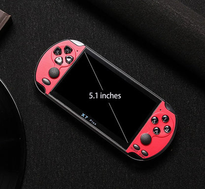 Console per videogiochi X7/X7Plus, portatile, retrò, oltre 10.000 giochi, controller doppio joystick con 4,3/5,1 pollici