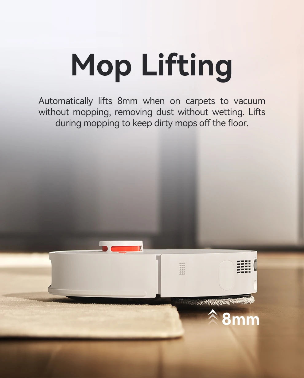 Robot Aspirapolvere JONR P20 Pro - Lavaggio e Aspirazione 8000Pa con Stazione Autopulente