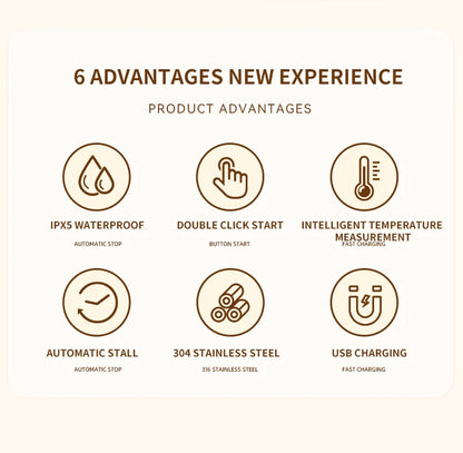 Tazza Caffè con Agitazione Elettrica Automatica 380ml USB Ricaricabile