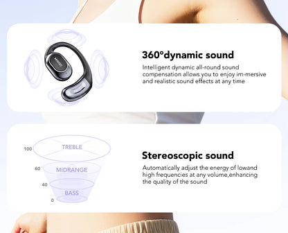 MINISO MS156 Bluetooth AI Earphones OWS Sports Headphones Music Stere HD Bass Wireless Headphones Longlife Translator Earbuds