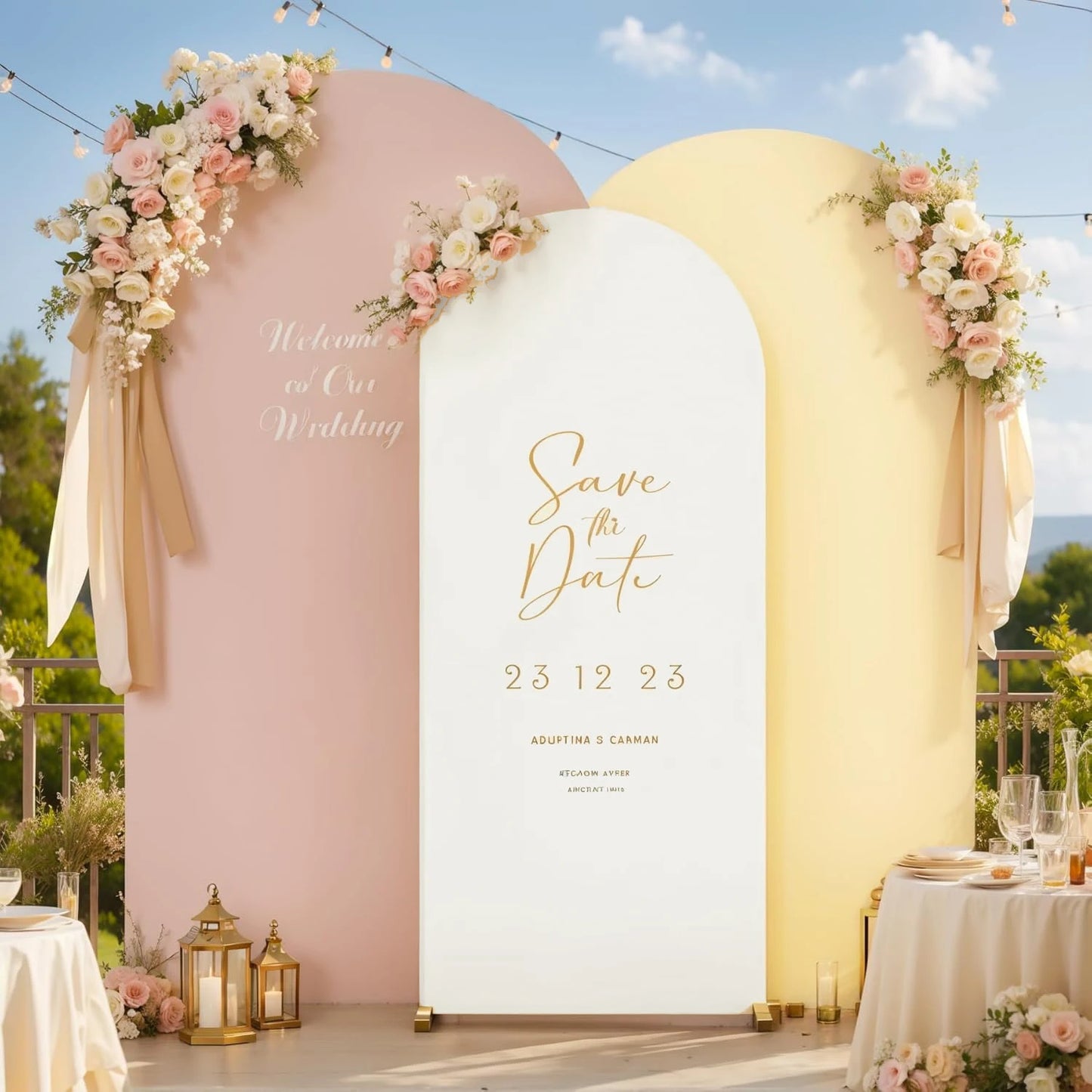 (Copy) Tende Decorative Oro Nero 2 Pezzi - Frangia Foil Metallico per Feste Laurea 2026 Compleanno Matrimonio