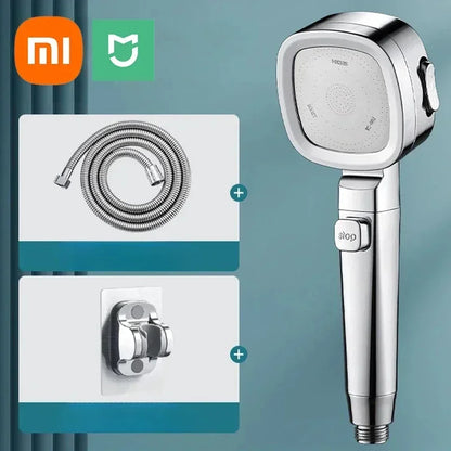 Xiaomi Soffione doccia ad alta pressione Soffioni doccia regolabili a 3 modalità Set Bagno intelligente 2026 Nuovi accessori doccia Mijia regolabili