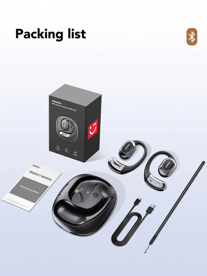 MINISO MS156 Bluetooth AI Earphones OWS Sports Headphones Music Stere HD Bass Wireless Headphones Longlife Translator Earbuds
