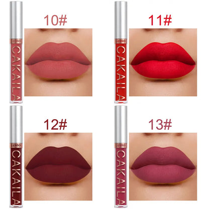 Nude Lip Gloss Rossetto 10 pz/set Nude Lip Gloss Rossetto Velluto Opaco Impermeabile Rossetto Liquido A Lunga Durata Donne Lip Umido Tinta