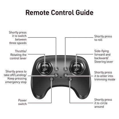E72 High - Performance foam aircraft stunt intelligent fixed height hover 360 ° turn UAV remote LED lights control fighter toy