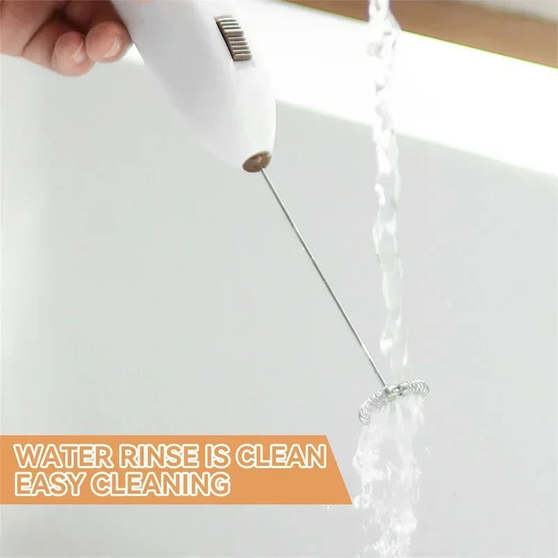 Electric Milk Frother Coffee Steamer, Kitchen Drink Foamer Whisk Mixer, Cappuccino Cream Maker, Espresso Blender, Egg Beater