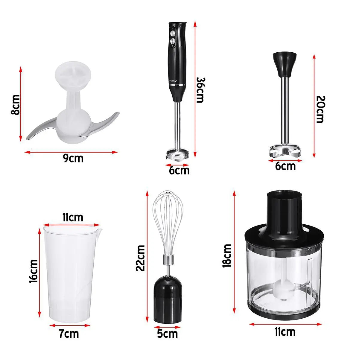 4 in 1 Electric Blender, 304 Stainless Steel Material, Suitable for Kitchen Food, Baby Food.