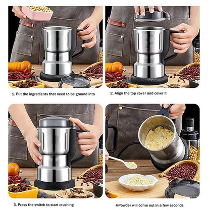 Macinacaffè Elettrico 300W Multifunzione - Macina Caffè Spezie Cereali Noci