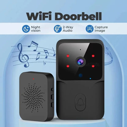 2026 Wireless Smart Video Doorbell, 2.4G WiFi Home Security Camera, 2-way Audio, Night Vision, Battery, Secure Home Monitoring