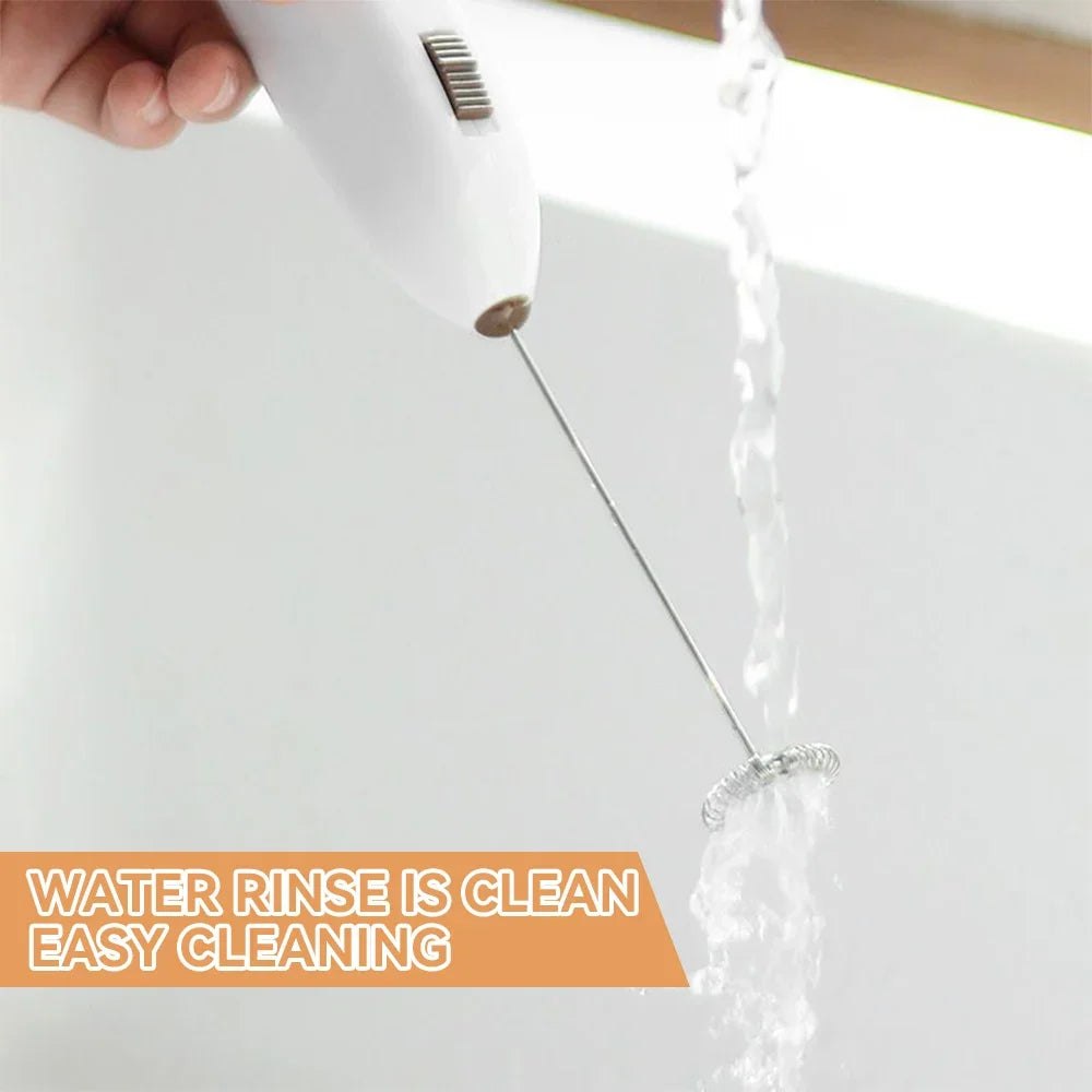 Electric Milk Frother Coffee Steamer, Kitchen Drink Foamer Whisk Mixer, Cappuccino Cream Maker, Espresso Blender, Egg Beater