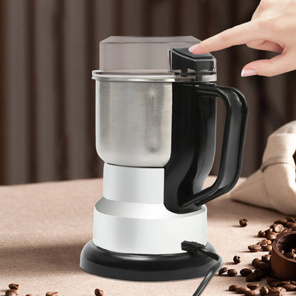 Macinacaffè Elettrico 300W, Macina Cereali e Spezie da 500ml con Cucchiaio e Spazzola, Base Antiscivolo per Casa e Snack Bar