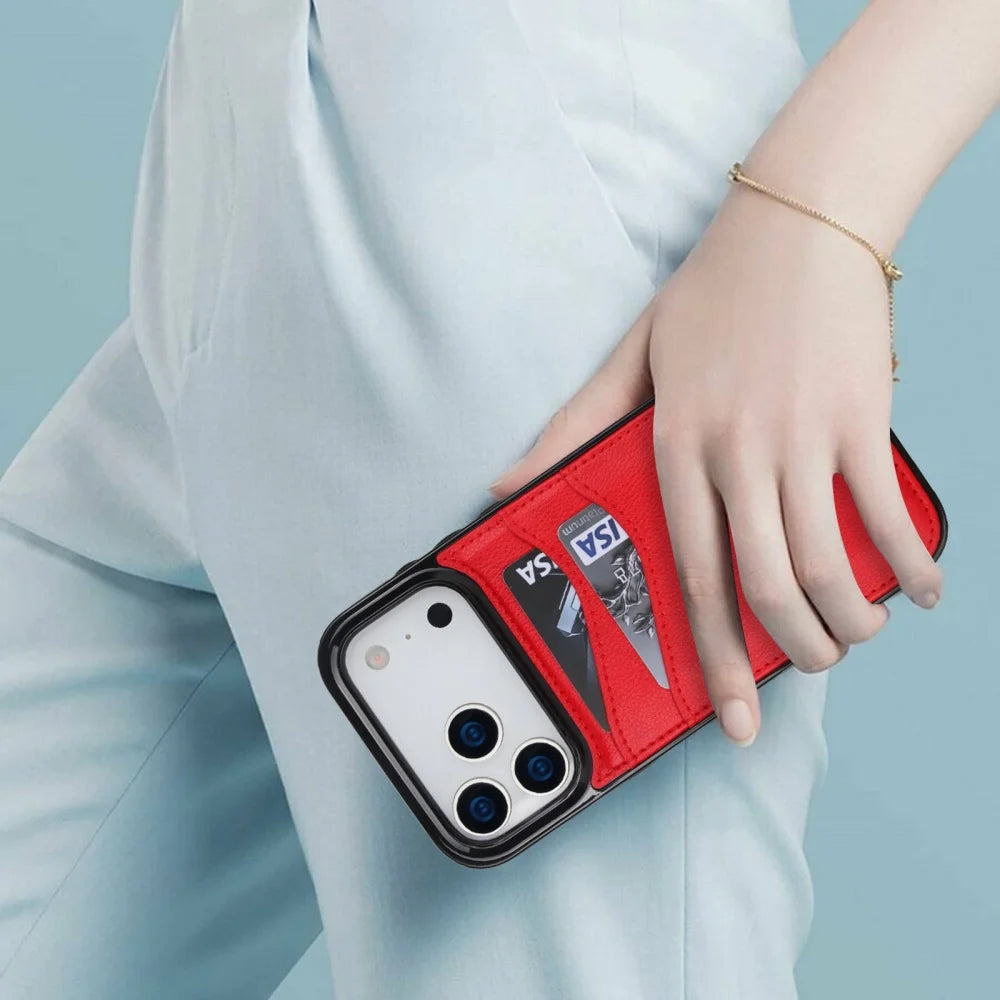 Custodia Portafoglio iPhone in Pelle Premium | Slot Carte e Protezione Antiurto