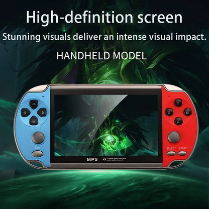 Console per videogiochi X7/X7Plus, portatile, retrò, oltre 10.000 giochi, controller doppio joystick con 4,3/5,1 pollici
