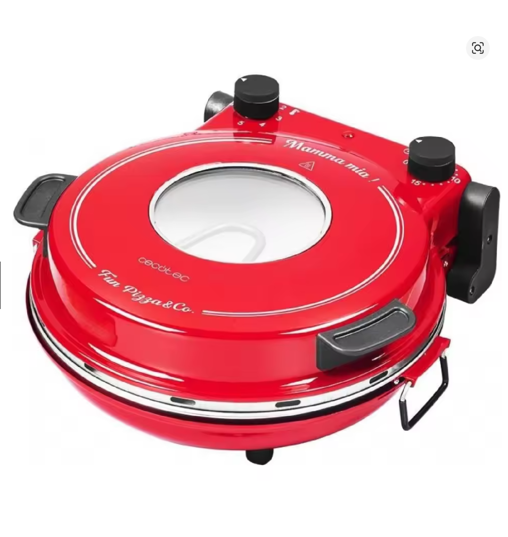 Cecotec Pizza Maker Forno elettrico grill per pizza Fun Pizza&Co Mamma Mía Vista
