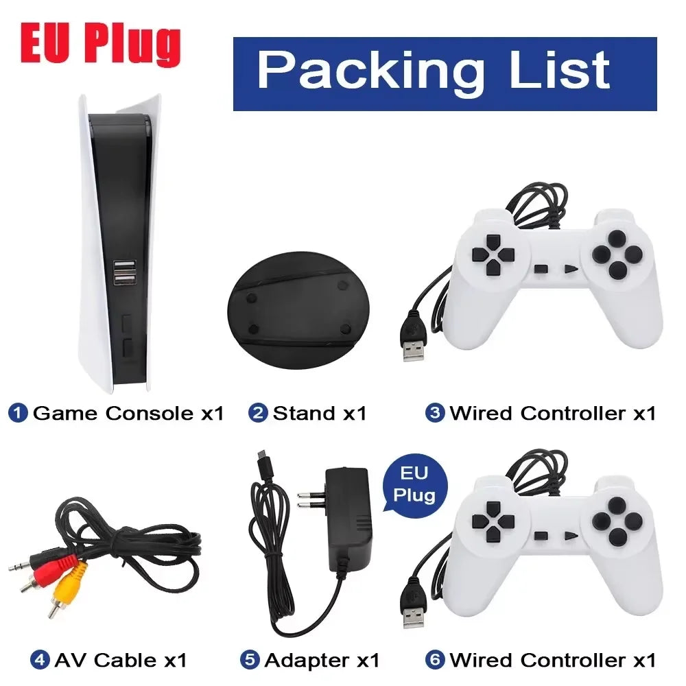 Console per videogiochi GS5 Mini TV Console di gioco portatile Gamepad cablati Videogioco 300 Gioco retrò Uscita HD Due giocatori per PS1 ecc