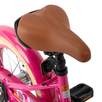 HILAND Girls Bike for Toddlers and Kids Ages 2-7 Years Old, 12 14 16 Inch Kids Bike for Boy and Girl with Training Wheels Basket